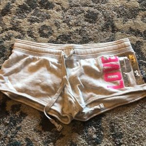Gray PINK short with sequins